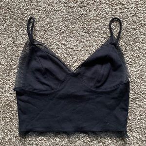 Silence + noise crop tank top